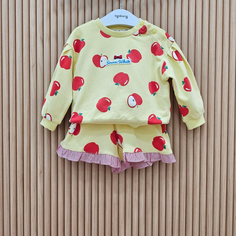 白雪姫リンゴ柄ショートパンツ上下_79T123051