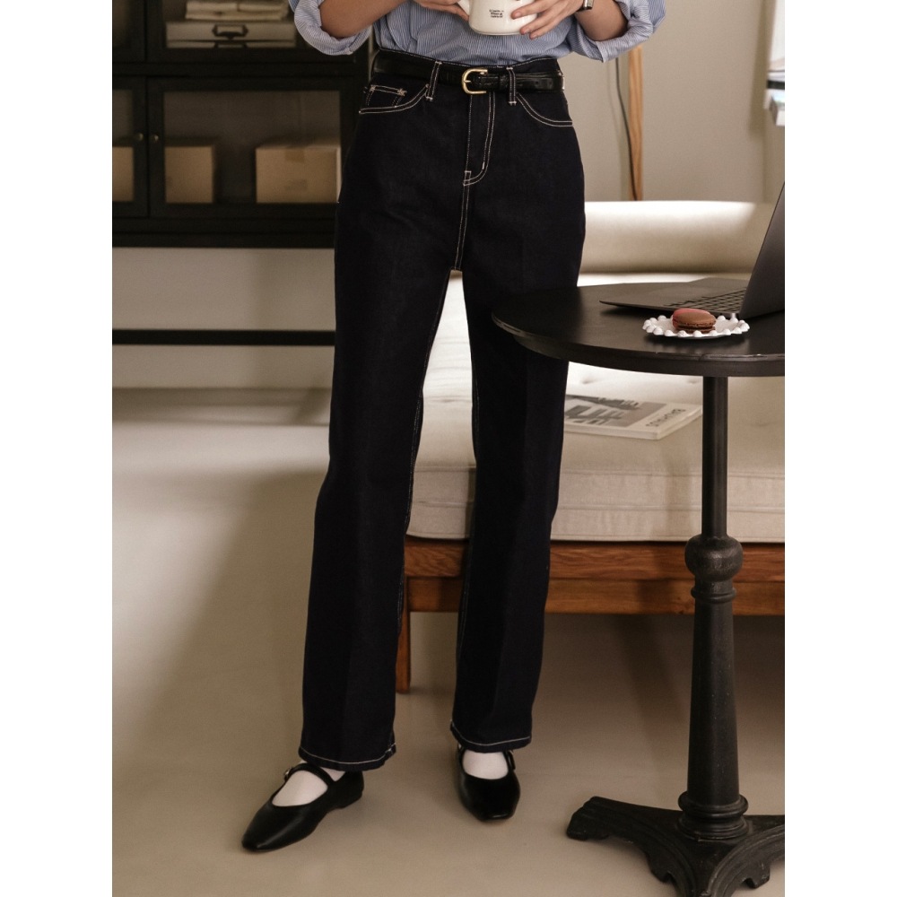 TILLIDIE ノンフェードデニムパンツ