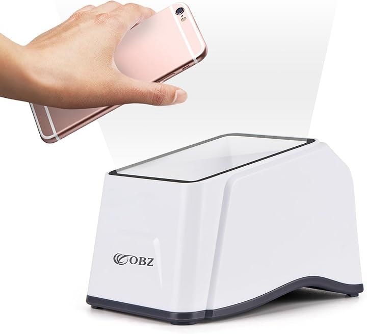 自動バーコードリーダー QR 自動検知 CMOSイメージ 無指向性360 超速い卓上 日本語取扱説明書付き USB PC POS 支払いのため スーパー (PaymentBox NF3)