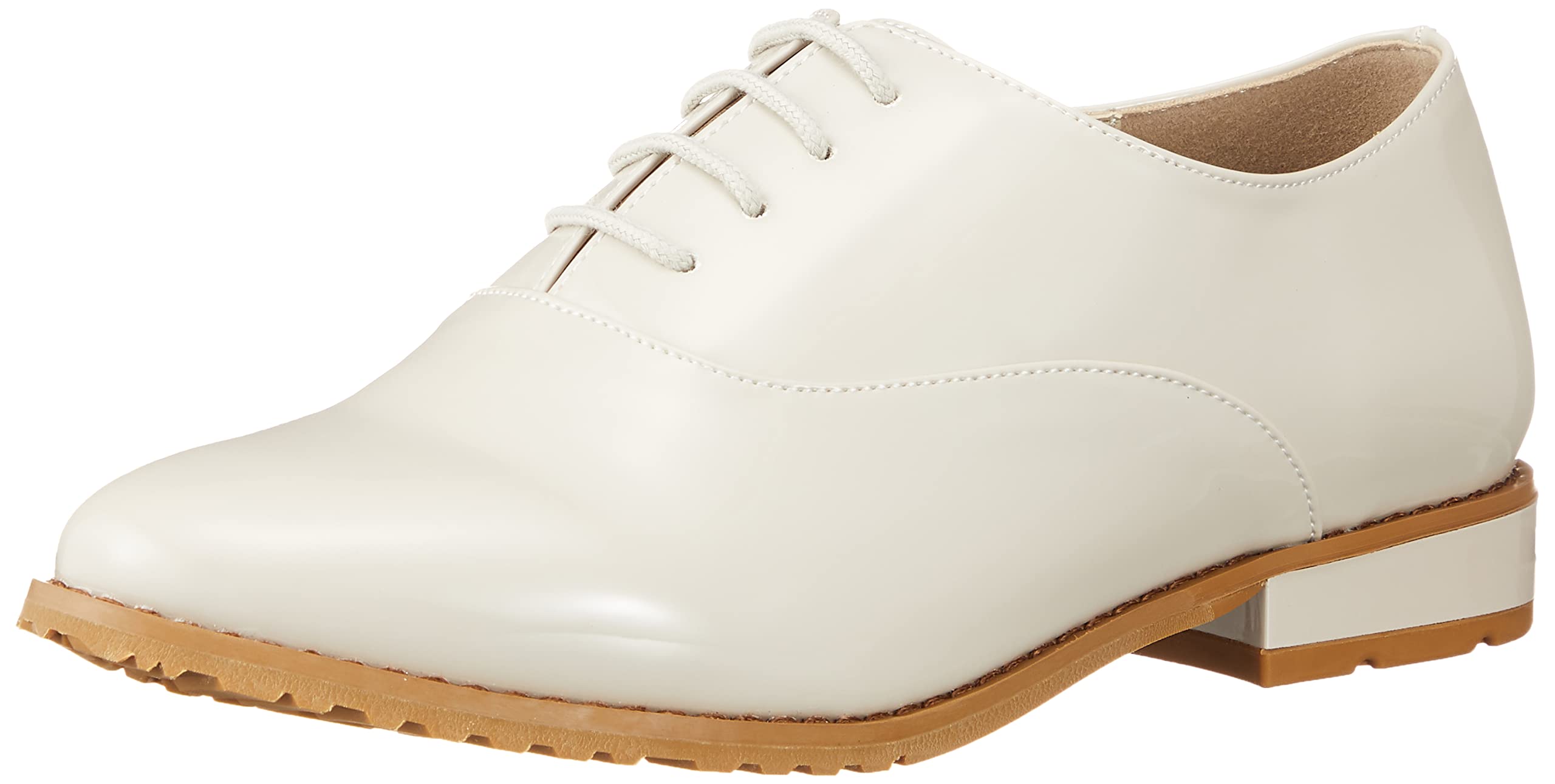 [オリエンタルトラフィック] レインパンプス レースアップシューズ 低めヒール 晴雨兼用 滑りにくい 大きいサイズ 小さいサイズ 歩きやすい 防水 レディース ホワイト 21.5 cm