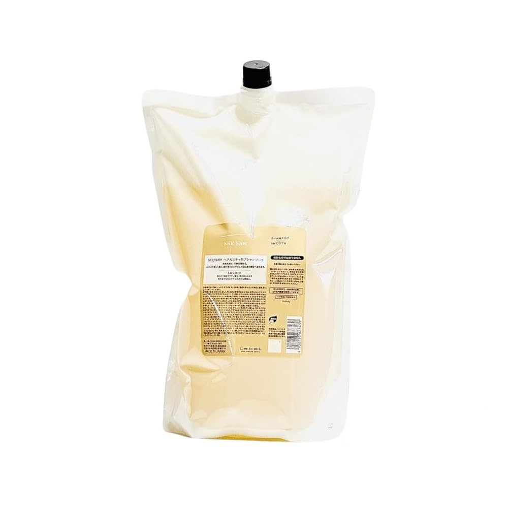 【全国送料無料】 ルベル SEE/SAW ヘア＆スキャルプシャンプーS スムース 2500ml レフィル
