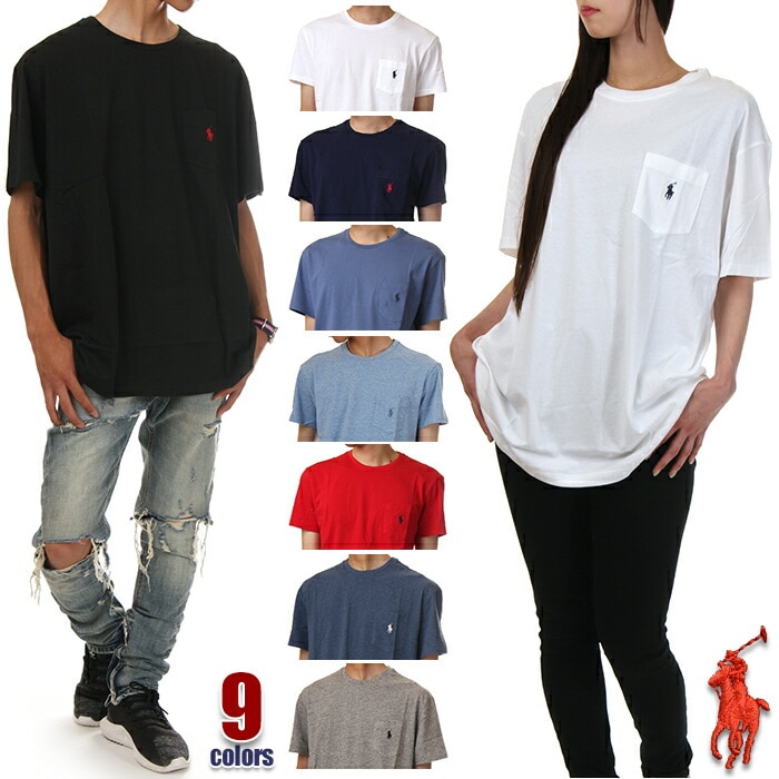 ラルフローレン ポケット Tシャツ メンズ レディース ポケT ビッグTシャツ POLO RALPH LAUREN 半袖 Tシャツ ロゴ 無地 大きいサイズ ビッグシルエット ビッグ ビッグサイズ ビ