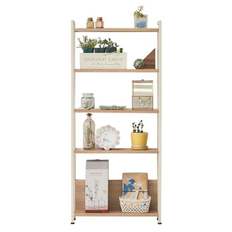 アイリスオーヤマ チェスト 木製 タンス スリム 棚 木製 収納 ウッドチェスト幅53×奥行18.3×高さ119.5cm ウッドスリムラック WSR-523 ウォームホワイト/ライトナチュラル