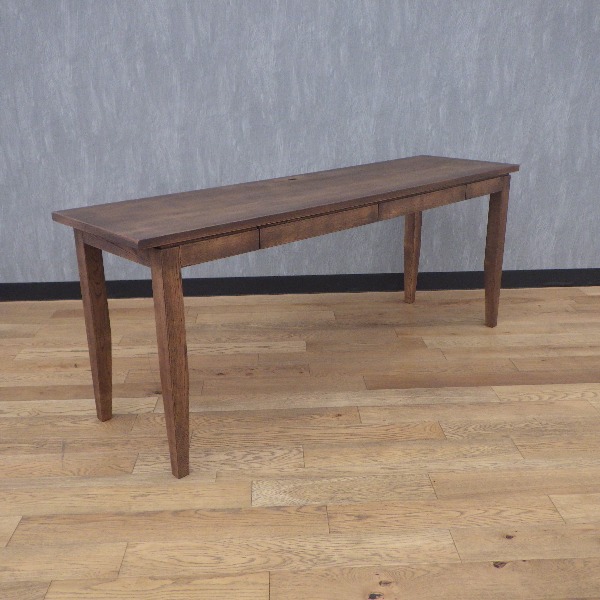 パソコンデスク ブラウン 北欧カントリー風ウッドデスク