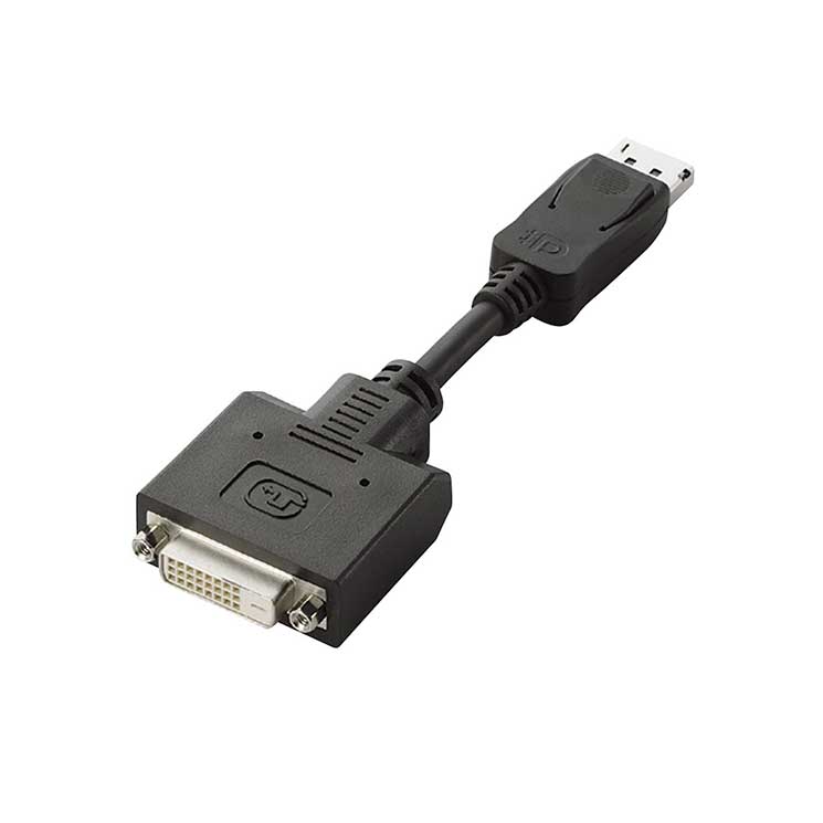 ディスプレイポート-DVI変換アダプタ ブラック