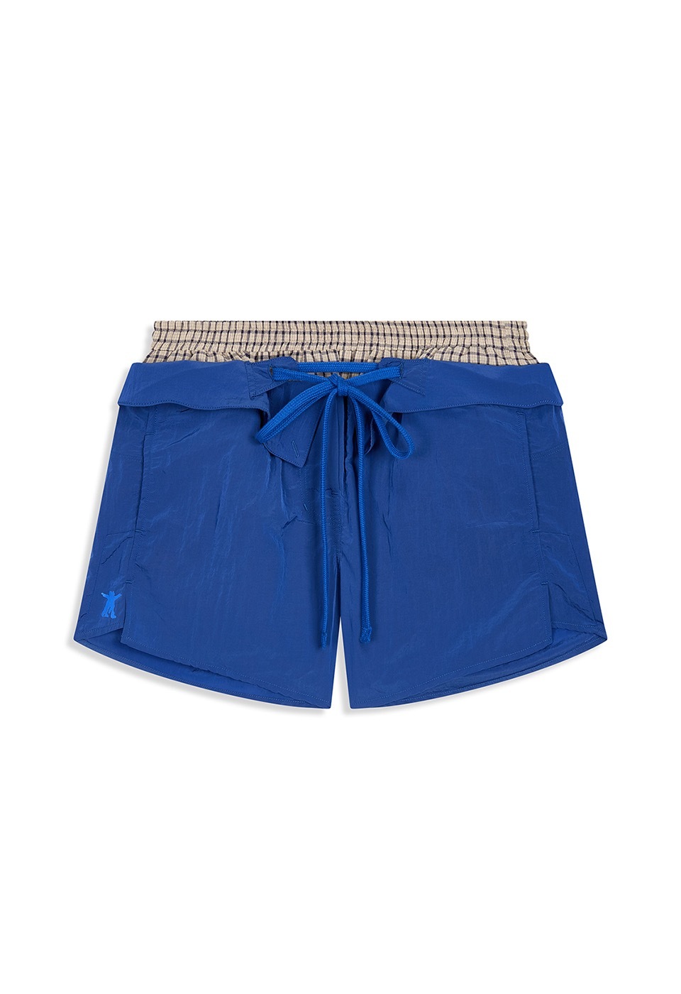 【OPEN Yy】 26SS COLOR BLOCK LAYERED SHORTS : BLUE