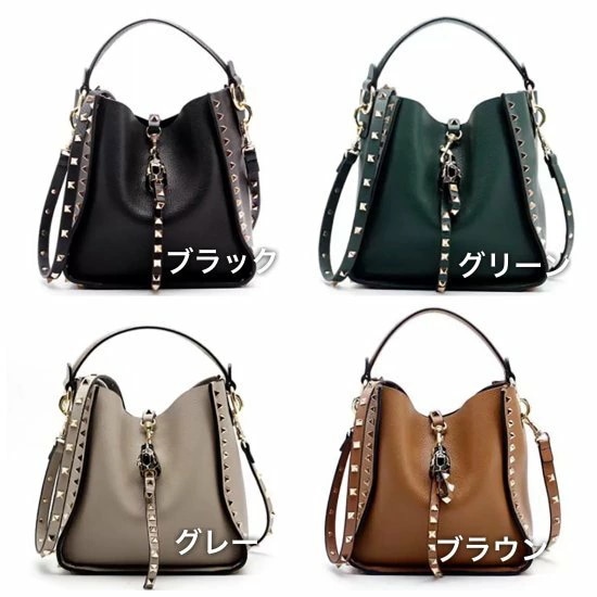 バッグ ショルダーバッグ スタッズ レディース 斜めがけ 大人 おしゃれ レザーバッグクール パンク カジュアル トラベル 女性 新作 2way リベットバッグ ハンドバッグ レザー ホット