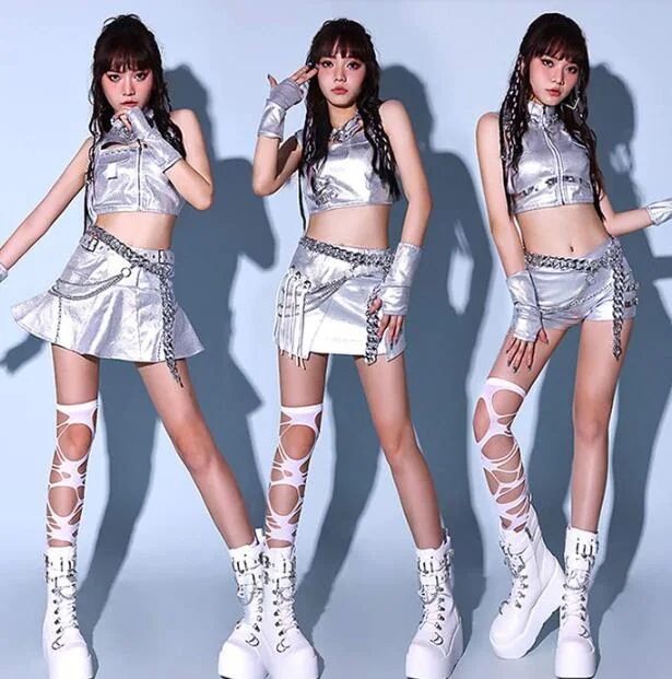 【送料無料】ダンス衣装 レディース DS演出服 社交ダンス ジャズ衣装 へそ出し 大人 ヒップホップ セットアップ チアガール 韓国 レディース ダンス 衣装 セクシー 派手 ジャズダンス 夜店 ステ