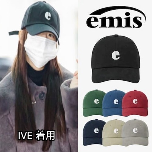 【SEVENTEEN & IVE 着用】ユジン着用VINTAGE LOGO CAP ヴィンテージロゴキャップ [7カラー] 韓国のファッションブランド emis 韓国芸能人帽子/アイドルスタイル