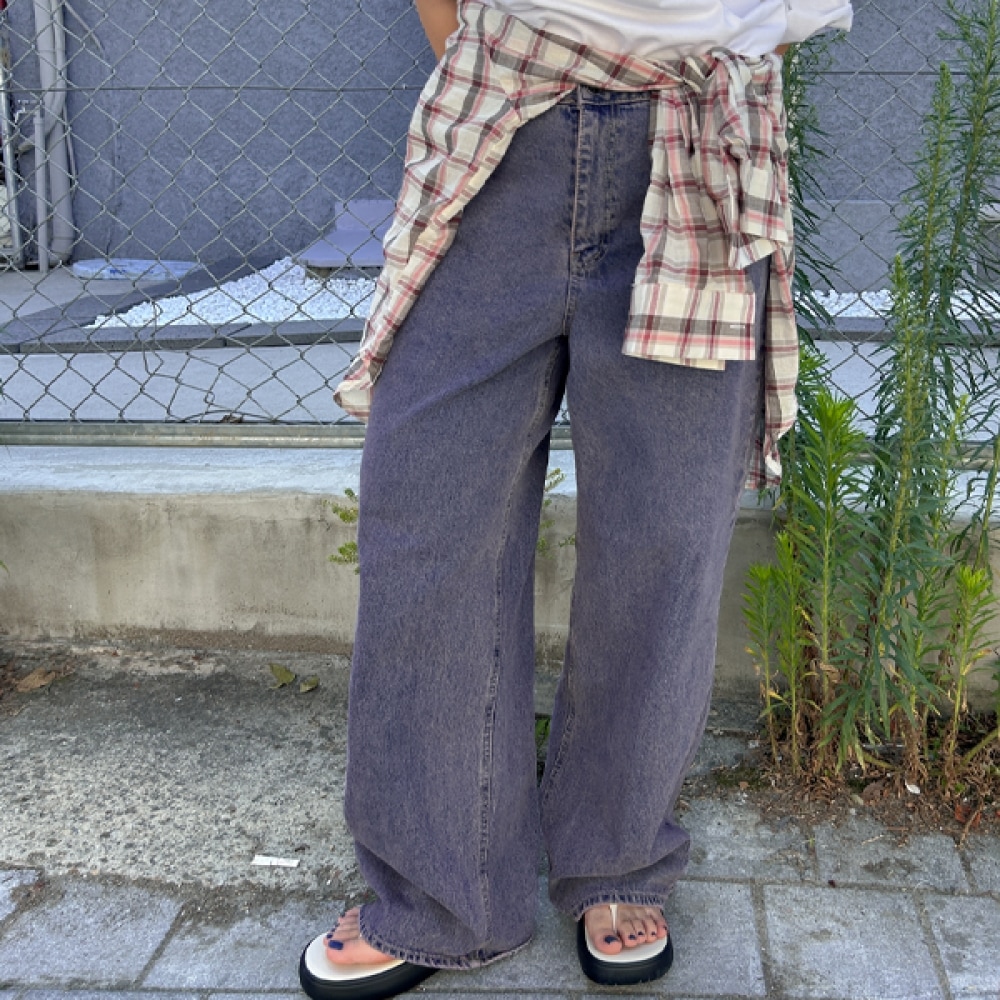 (JSTYLEのイーブレット) イーブレットバイキングワイドデニムパンツ JSTYLE