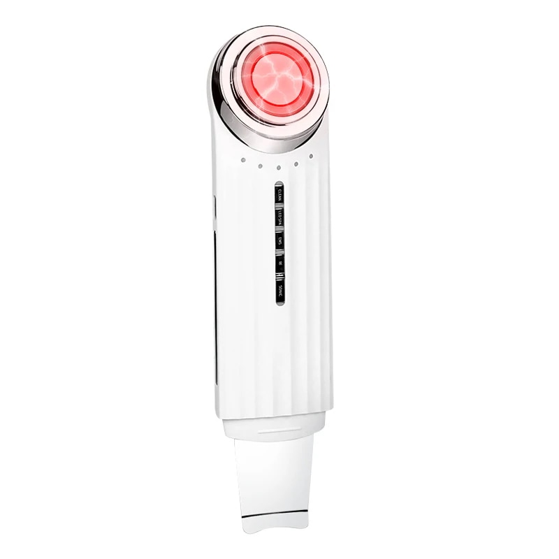 美顔器 ウォーターピーリングと 美顔器が1台で完 LED光 ems RF 超音波温熱振動