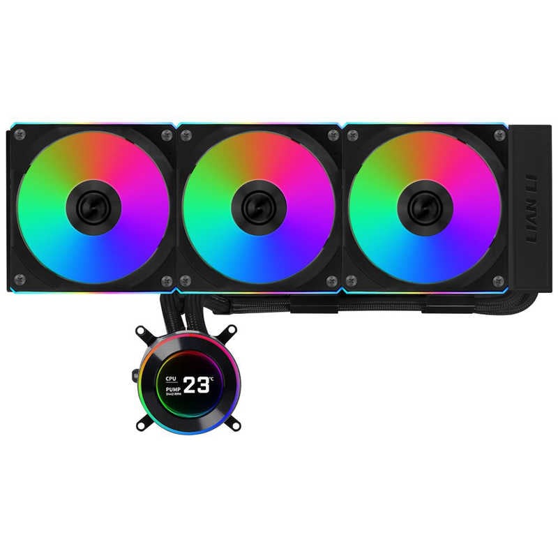 LIANLI　HydroShift II LCD-C 360CL Black　LL-HS2-LCD-360CL-BK