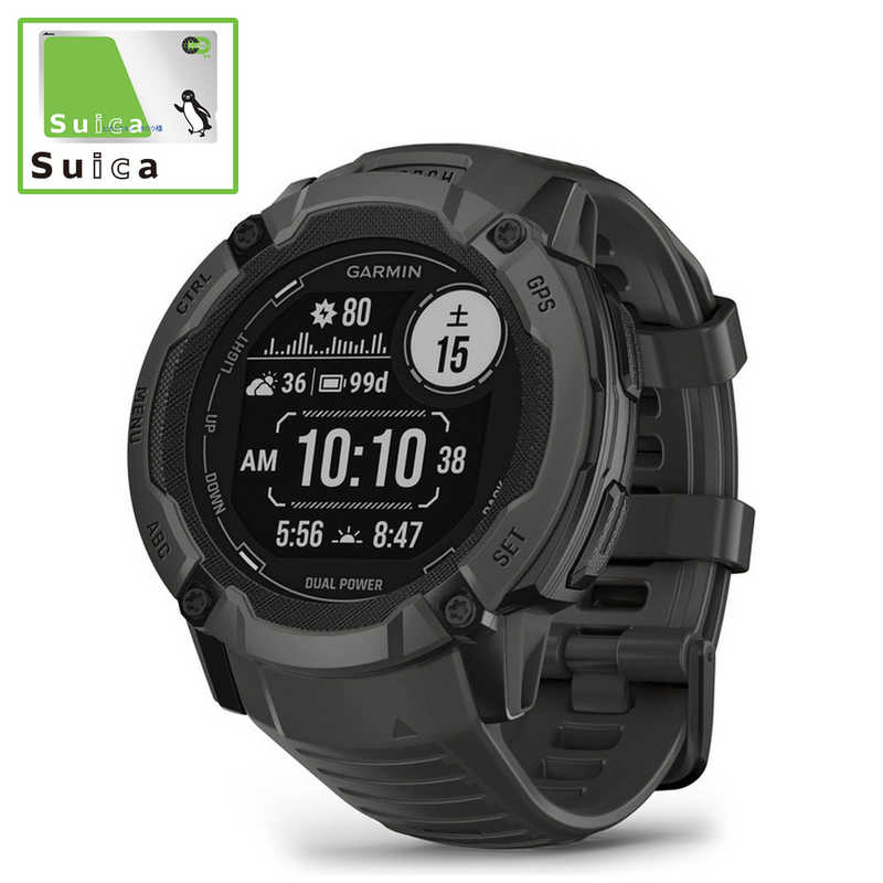 GARMIN　スマートウォッチ Instinct 2X Dual Power Graphite(Suica対応)　010-02805-22 54,559円
