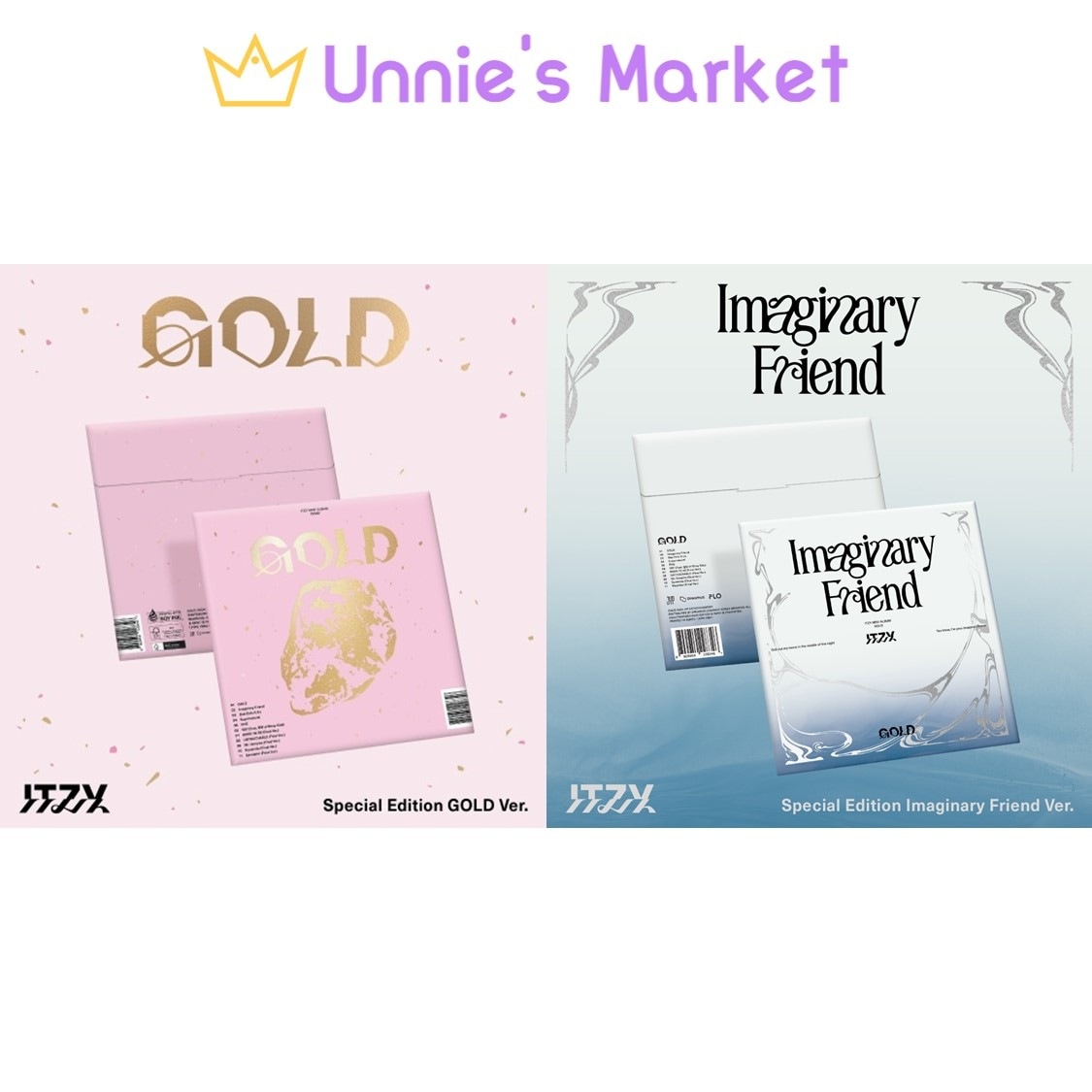 [SET] ITZY - GOLD SPECIAL EDITION (GOLD Ver. / Imaginary Friend Ver.)