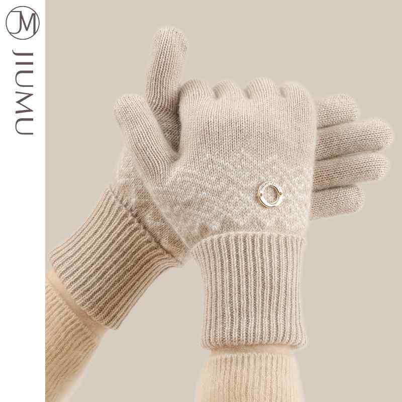 手袋 レディース 暖かい 冬 通勤 大人 きれいめ プレゼント ウール 女性 秋 韓国 多用途 ニット 運転
