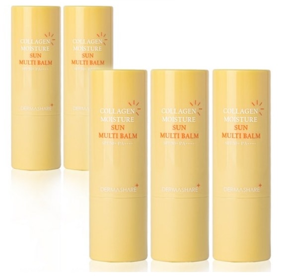 コラーゲンモイスチャーサンマルチバーム11g x5個 (SPF50+ PA++++) 日焼け止め