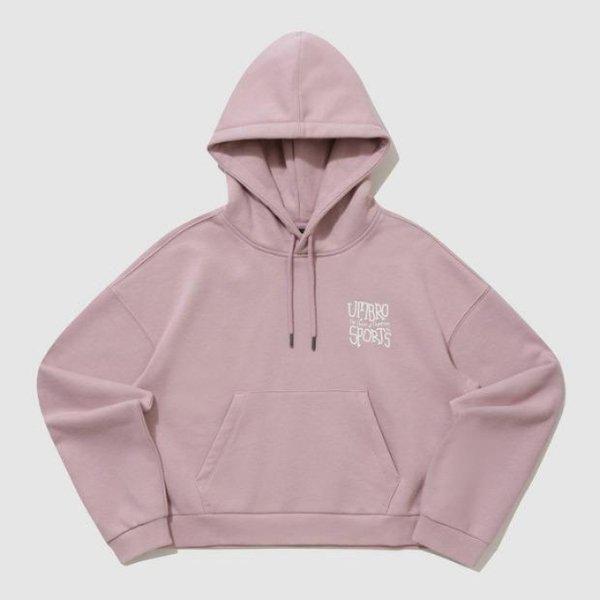 フードティー JQS UP423CHDN8-LPK ニューレタリング グラフィック 裏起毛 フードティー / LIGHT PINK