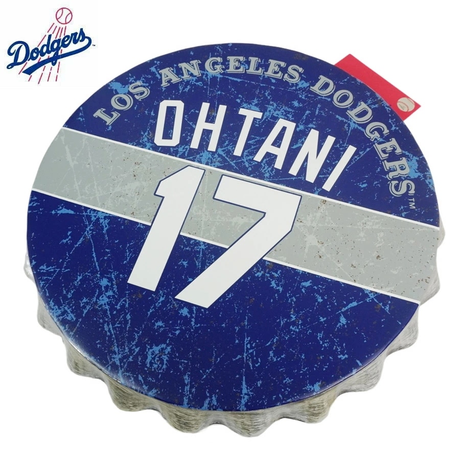 ロサンゼルス ドジャース 公式グッズボトルキャップ メタルサイン インテリア 看板 壁掛けFOCO MLB BOTTLE CAP METAL SIGN LA DODGERS