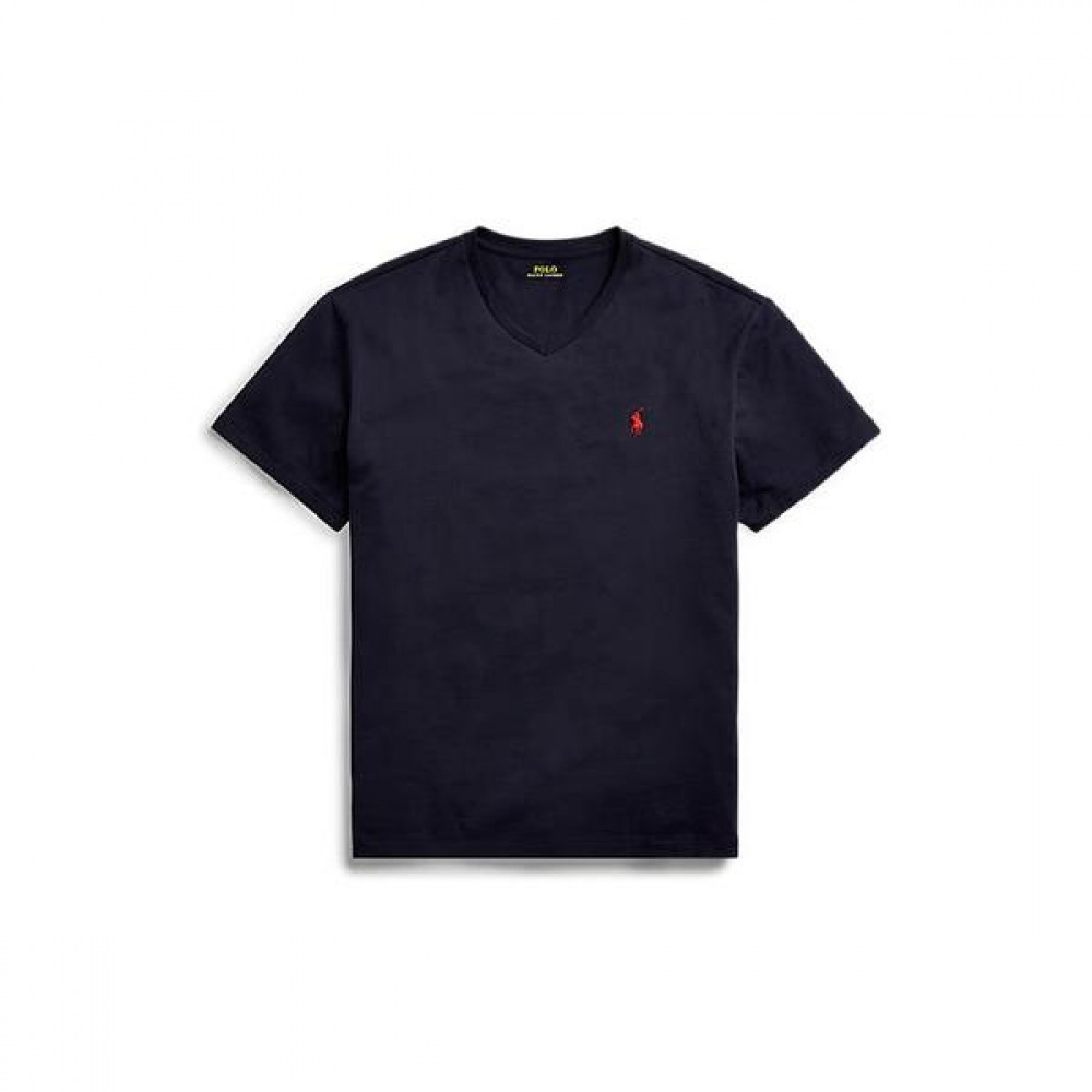 ポロラルフローレンメンズクラシックフィットジャージ V ネック T シャツ (MNPOTSH1N820062410)