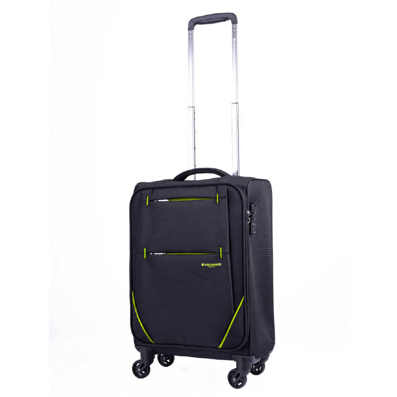 ヒデオワカマツ　軽量 撥水 ソフトキャリー Sサイズ 機内持込 2-3泊にオススメ フライ3 ［TSAロック搭載］ ブラック×ライム　85-76703