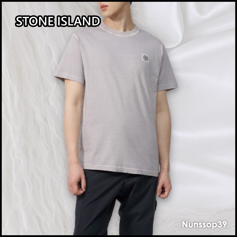 STONE ISLAND ピサト エフェクト ロゴ パッチ Tシャツ