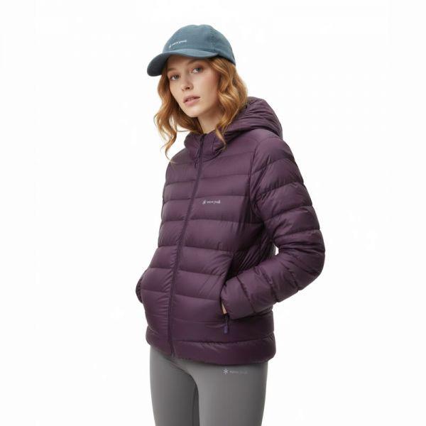 SNOWPEAK APPAREL エアノバ パーテックス 女性 軽量 ジャケット S25WWPDJ13 ダークバーガンディ