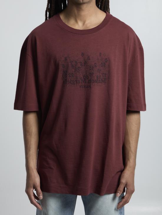 MAISON MARGIELA Men T-Shirts S50GC0730 BORDEAUX