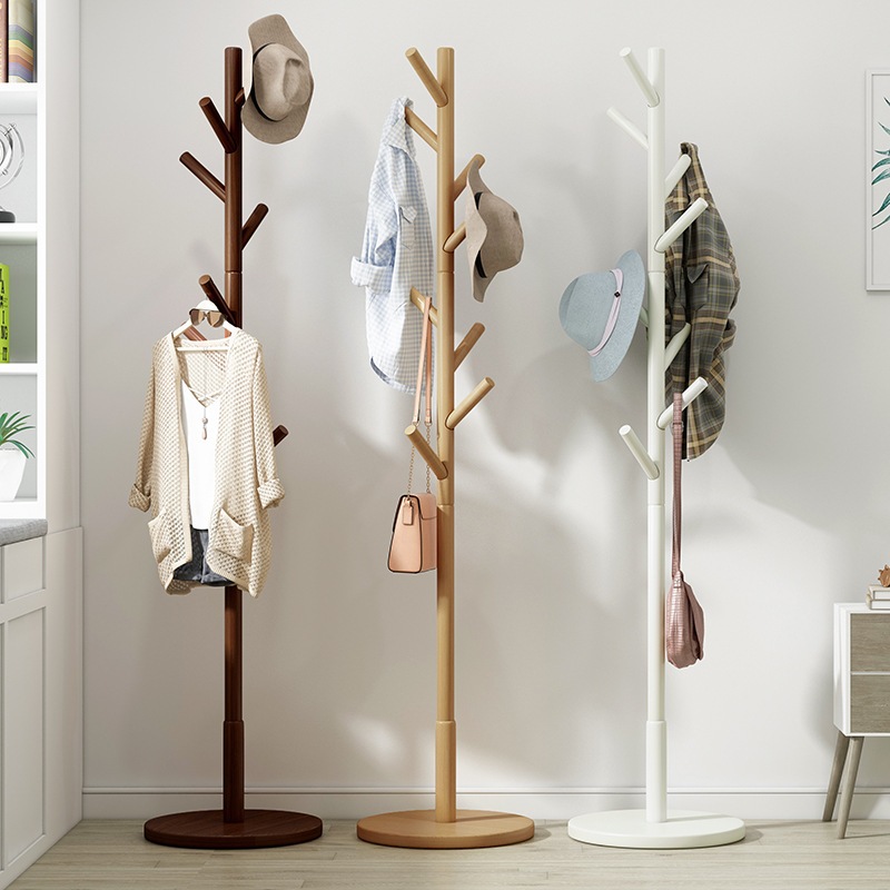 衣服ラック床床張りベッドルーム家庭用洗濯服ラック屋内衣服ラックオフィスラックソリッドウッド衣類衣類衣類衣類ラック