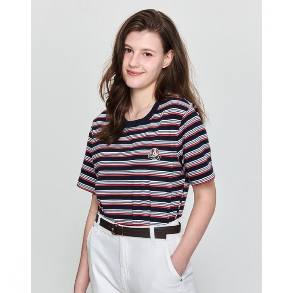 [25SS] [ハジーハリー] ショートスリーブストライトTシャツネイビー HSTS5BL52N2