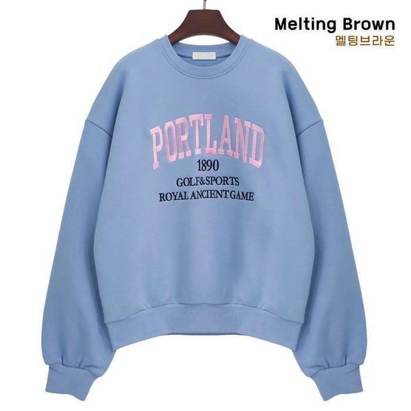 レディースセミクロップドマンツーマンスウェットPL25