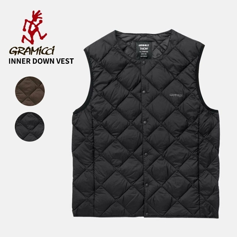 グラミチ GRAMICCI メンズ コラボ ベスト インナーダウンベストキルティングベスト トップス 防寒 暖かい アウター g4fu-j100-tg