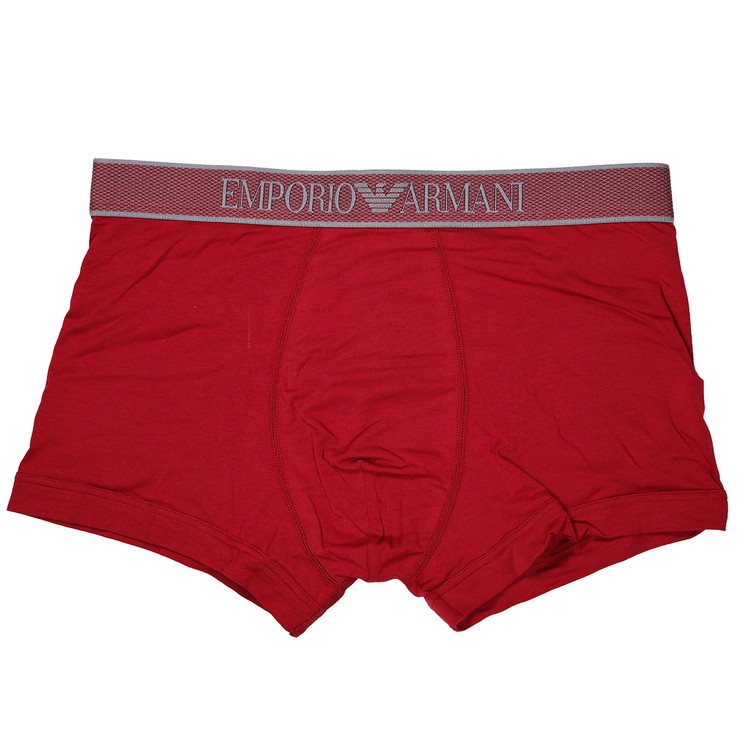 エンポリオアルマーニ：SHINY LOGO BAND ボクサーパンツ (ルバーブ)【EM000231-AF14977-U5084】