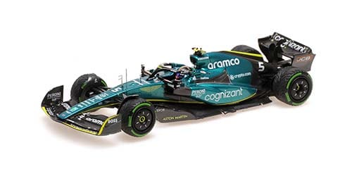 ミニチャンプス 1/43 アストン マーティン アラムコ コグニザント フォーミュラ ワン チーム AMR22 セバスチャンベッテル シンガポールGP 2022【417221705】 ミニカー MC