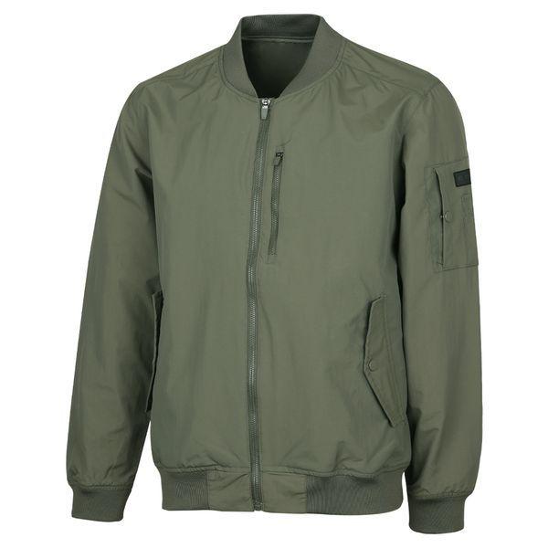 メンズ 季節の変わり目 ソフト 軽量 ブルゾン 航空ジャンパー BR JUA HGMP16 カーキ_P409248122