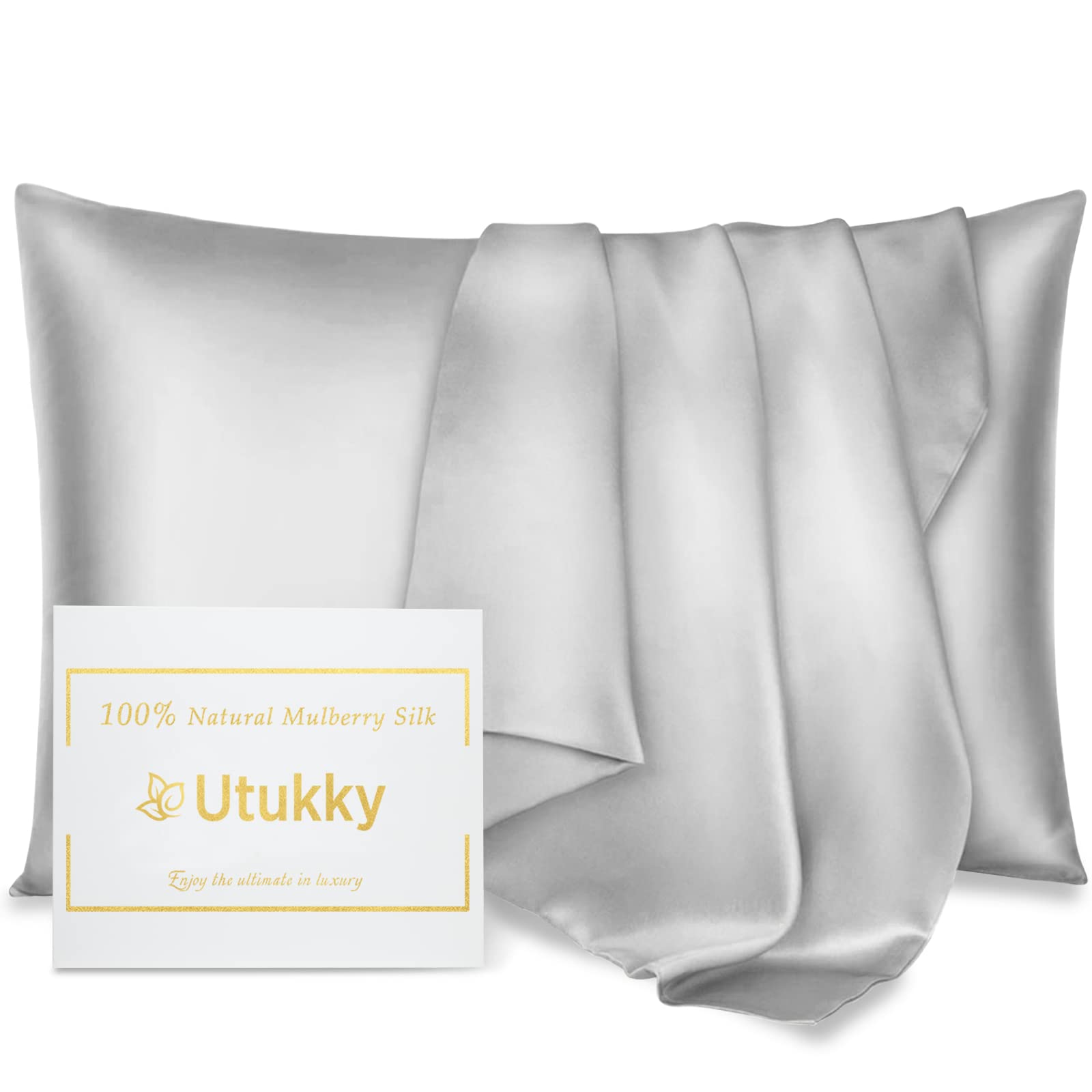 シルク枕カバー【TVで紹介】まくらカバー シルク 43 63 洗える 封筒式枕カバー 両面シルクピローケース すべすべ 寝癖軽減 美肌 抗菌防臭 敏感肌に優しい ギフト 四季適応 1枚セット パールグ