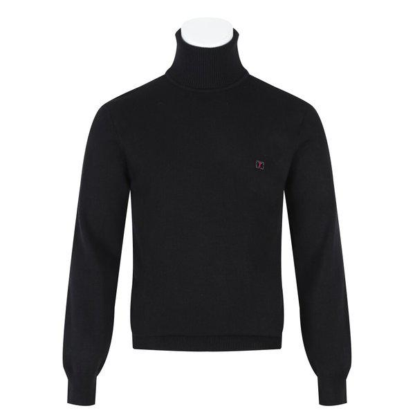 メンズ春秋ウールソフトタートルネック長袖ニット BGM-KN-Q001-ブラック