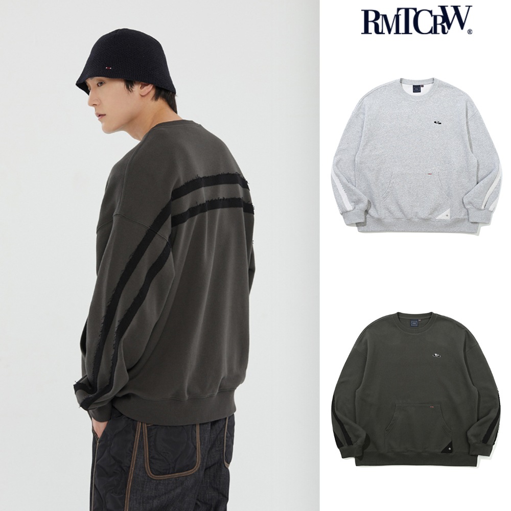 【ROMANTIC CROWN】 REVERSE LINE POCKET CREWNECK