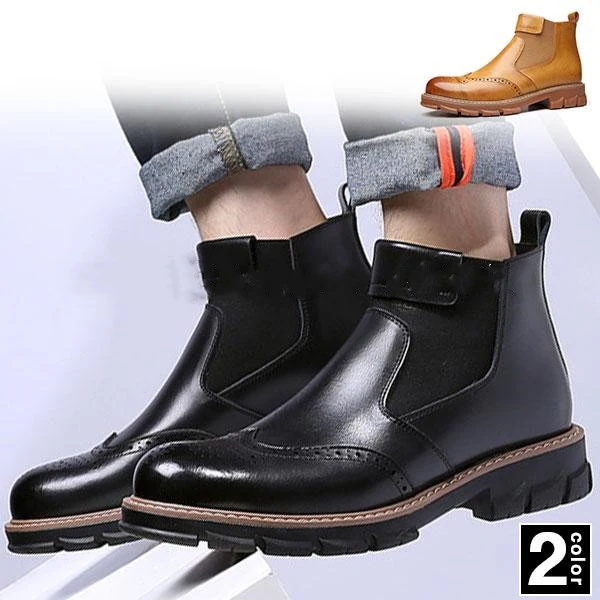 品質いいな新品 サイドゴアブーツ チェルシーブーツ ショートブーツ 革靴 ワークブーツ メンズ ブーツ 厚底 エンジニア 軽量 ミリタリー 紳士靴 シューズ