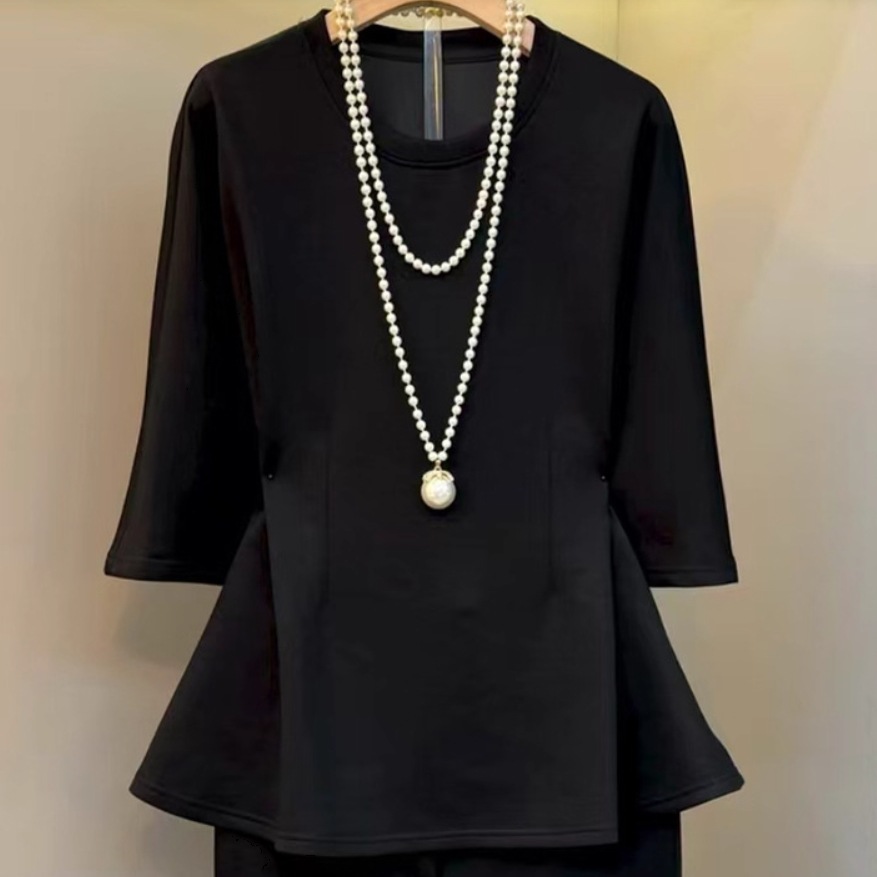 レディース スーツ 上下セット ラウンドネック セミフレア スリム きれいめ シンプル 上品 おしゃれ かっこいい 個性的 クール モダン フォーマル かっちり 都会的 ナチュラル 無地 入学式