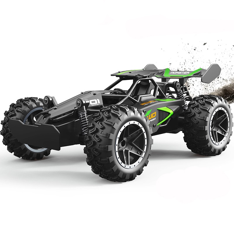 ラジコンカー こども向け 1/18 RCカー オフロード リモコンカー 2WD 2.4GHz無線操作 時速20km/h 充電式 おもちゃ 車 誕生日 クリスマス プレゼント