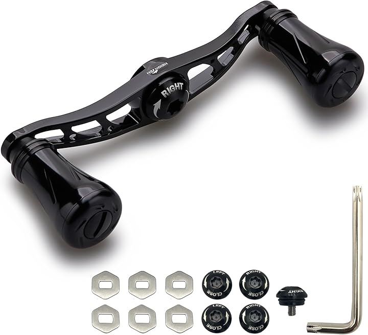 88mm リール ハンドル 19mm ノブ搭載 シマノ SHIMANO ダイワ DAIWA アブ Abu 通用 ベイトリール Arch Pillar Series 917( ブラック)