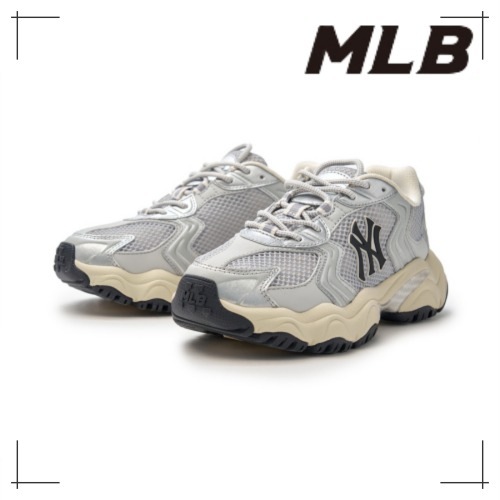 MLB公式正規品 スニーカー カーゴ チャンキー CHUNKY NY (Silver)