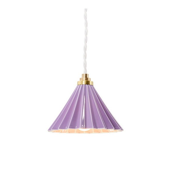 gram8 TC-1512-WH/PU DRIPPER LAMP ペンダントライト コンセントタイプ パープル ホワイトコード [LED電球付属] メーカー直送