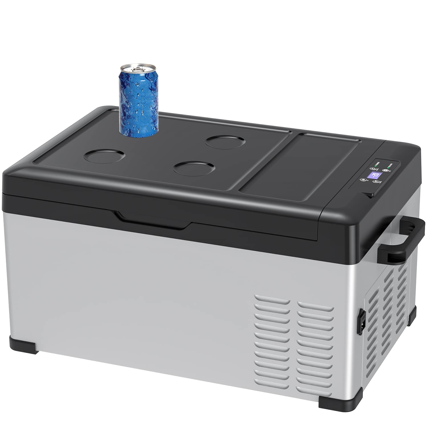 Sumeriy 車載冷蔵冷凍庫 25L -20℃～20℃ 急速冷凍 大容量 省エネ 冷蔵庫 2WAY電源対応 DC12V24V/AC100V 車載家庭両用 静音 スマート管理 低電圧保護 ポータブル冷