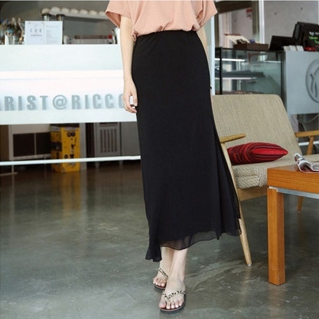 ボトムス スカート ロングスカート フレアスカート ロング丈 フレア サイドスリット シースルー かわいい 大人可愛い きれいめ カジュアル おしゃれ かっこい 大人女子 こなれ感 レトロ ルーズ