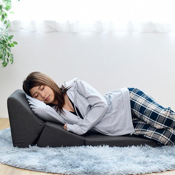 テレビ枕 ごろ寝クッション コンパクト 幅44 まくら 低反発 ごろ寝 三角 クッション 三ツ折り スマホ枕 三角枕 ごろ寝ソファ ごろ寝座椅子 ごろ寝マット 日本製