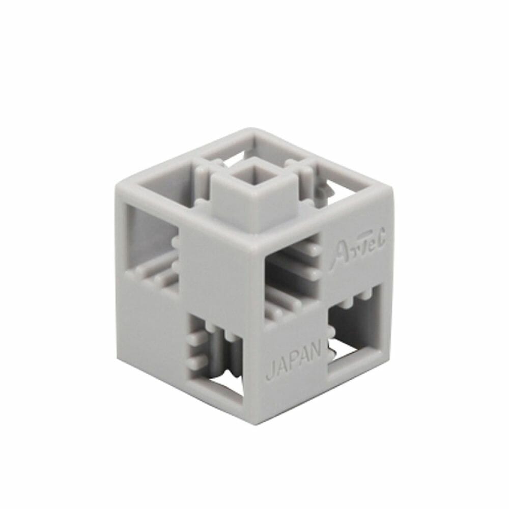 （まとめ買い）Artecブロック パーツ単品 基本四角 100P 薄グレー 77856 [x3セット]ブロック