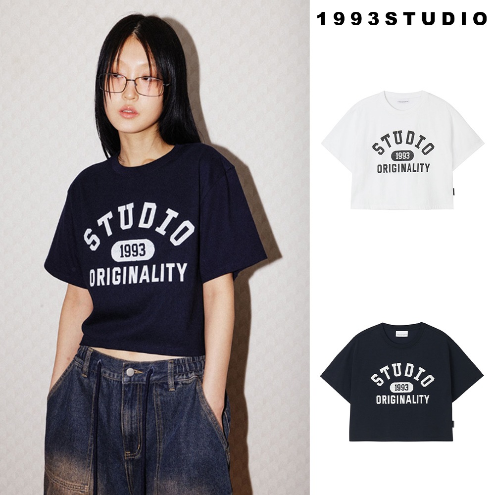 [1993studio] Studio 93 Authentic Crop T-Shirt