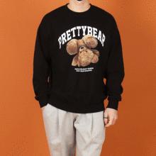 WBA PRETTYBEAR 胸プリント スウェットシャツ