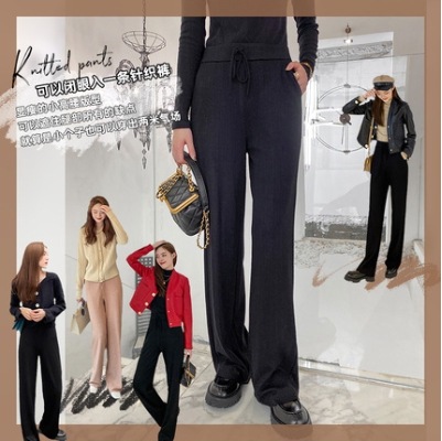 Lieer 420G レイジーイミテーションカシミヤソフトニットパンツ